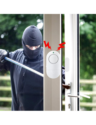 Alarma de Seguridad Zabree 120dB para Puertas y Ventanas - Paquete de 8