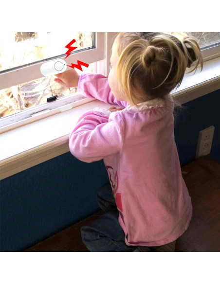 Alarma de Seguridad Zabree 120dB para Puertas y Ventanas - Paquete de 8 Alarma de Seguridad Zabree 120dB para Puertas y Ventanas - Paquete de 8