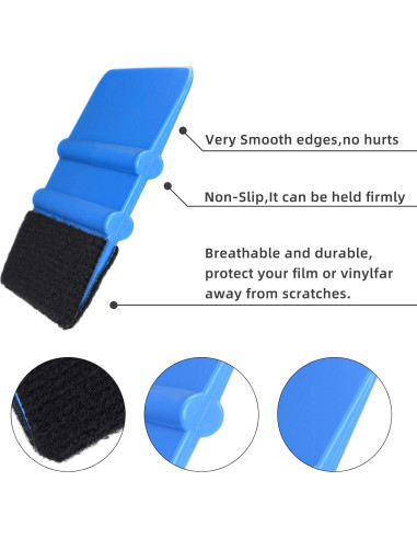 Espátula de Vinilo POLKASTORE 10.16 cm Profesional Paquete de 3