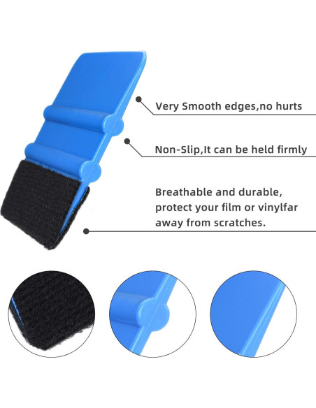 Espátula de Vinilo POLKASTORE 10.16 cm Profesional Paquete de 3