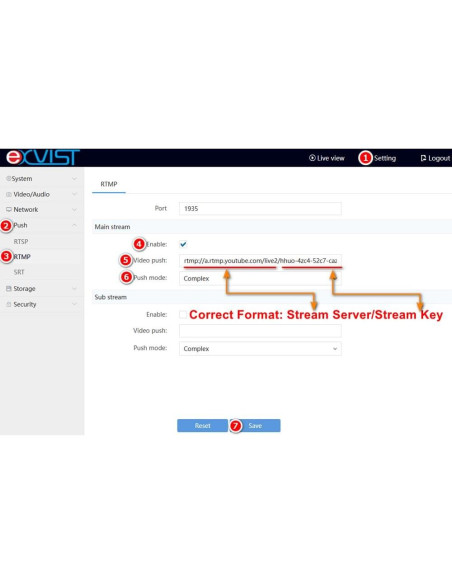 Codificador HDMI EXVIST ON-DMI-16E 1080P RTMP SD 128GB