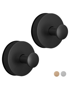 Ganchos de Ventosa para Ducha Arbelle - Soporta 6.8 kg - 2 Pzas