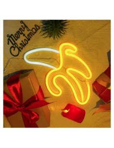 Luz de Neón ENUOLI Plátano Decorativa USB/Batería 30.5cm