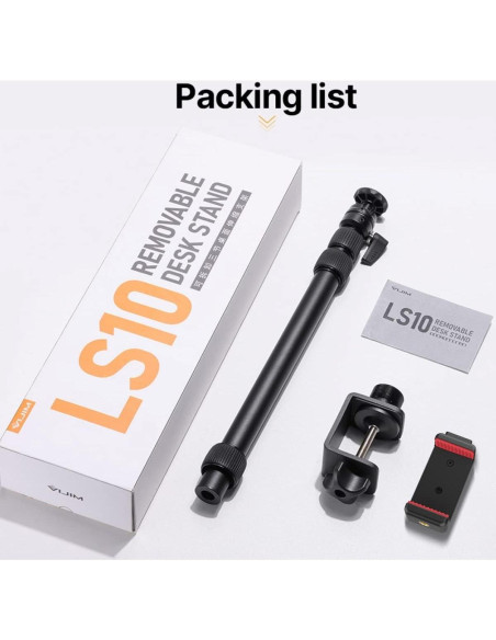 Soporte de escritorio para cámara Jusmo LS10 ajustable 41-86 cm