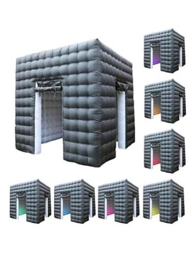 Cabina de Fotos Inflable Xmaybang 2.5m con Luces LED 2 Puertas