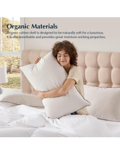 Almohada de Cama Pacific Coast Estándar Plumas Hipoalergénica 2