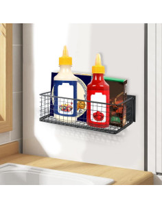 Estante Magnético Kakalote para Refrigerador 25x10x8cm Negro 2