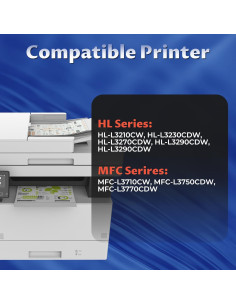 Cartuchos de Tóner TN227BK Compatibles para Brother - 2 Unidades 2