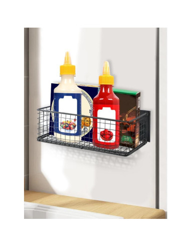 Estante Magnético Kakalote para Refrigerador 25x10x8cm Negro