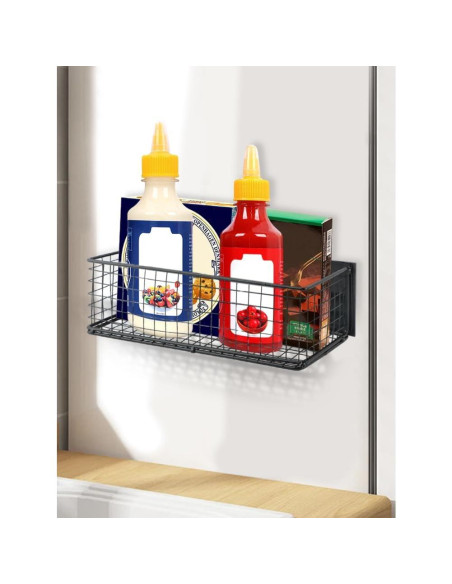 Estante Magnético Kakalote para Refrigerador 25x10x8cm Negro