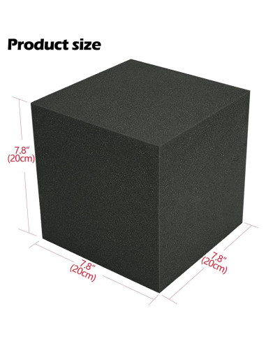 Trampa de Graves Acústica Cubo 19.81 cm Poliuretano Ignífugo
