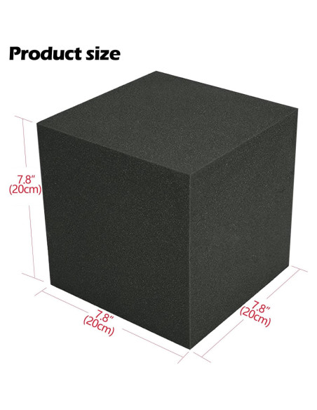 Trampa de Graves Acústica Cubo 19.81 cm Poliuretano Ignífugo