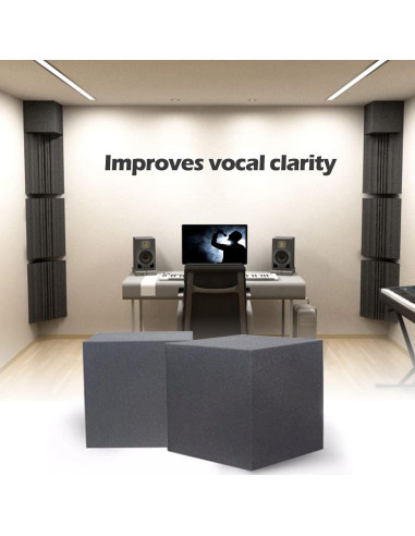 Trampa de Graves Acústica Cubo 19.81 cm Poliuretano Ignífugo