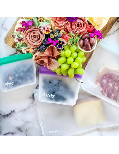 Bolsas Reutilizables de Pie re)zip 5 Pack 1 Taza Sin BPA