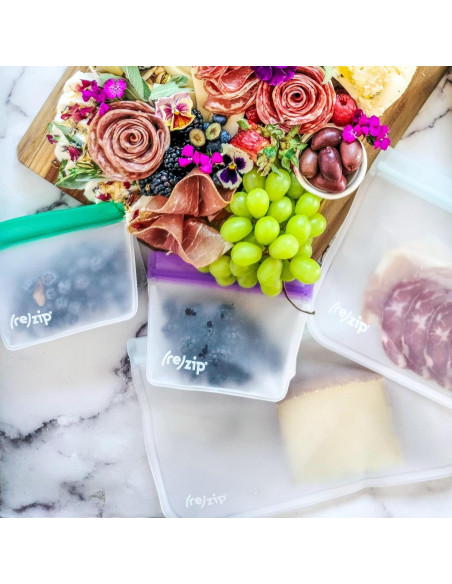 Bolsas Reutilizables de Pie re)zip 5 Pack 1 Taza Sin BPA