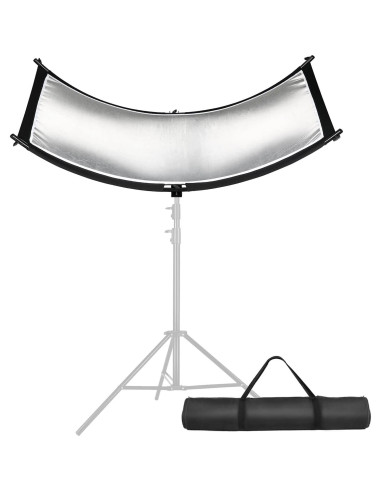 Difusor Reflector de Luz Clamshell YUOCU 180x60cm con Soporte