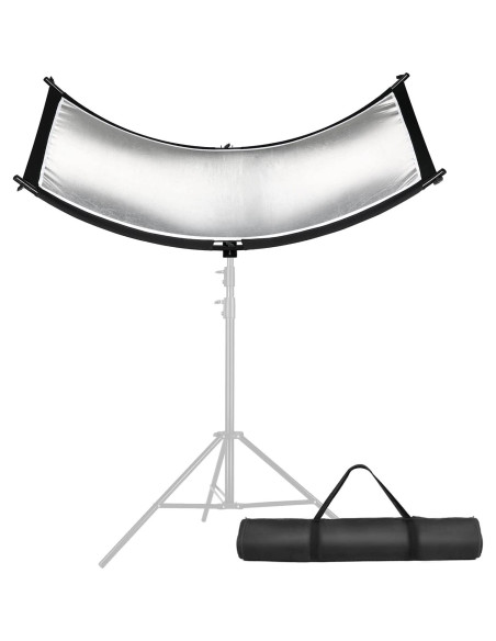 Difusor Reflector de Luz Clamshell YUOCU 180x60cm con Soporte