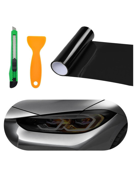 Película Vinílica para Faros de Automóvil Sylvil 30.48x121.92cm Negro