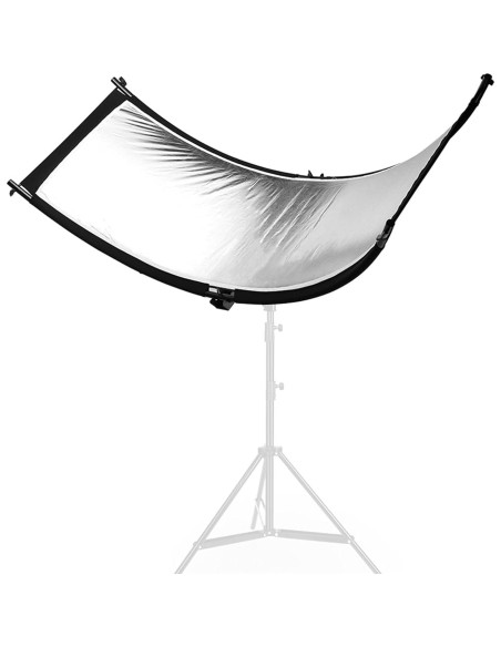 Difusor Reflector de Luz Clamshell YUOCU 180x60cm con Soporte