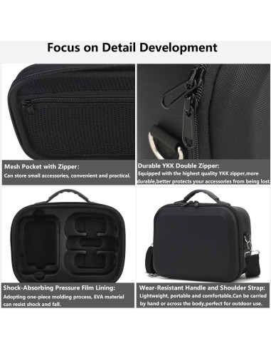 Funda de Transporte Flyekist para DJI Neo - Negra, Resistente y Portátil