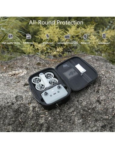 Funda de Transporte Flyekist para DJI Neo - Negra, Resistente y Portátil