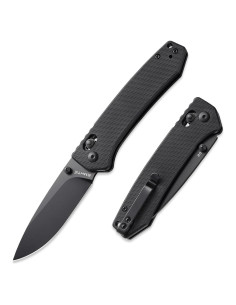 Cuchillo de bolsillo EMHTiii D2 plegable 7.99 cm negro