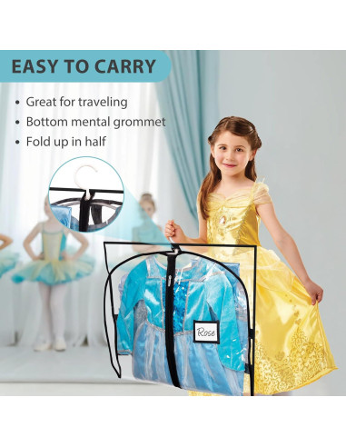 Bolsas de Vestuario Transparentes SLEEPING LAMB 6 Paquetes 101.6 cm