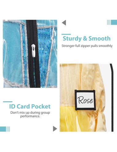 Bolsas de Vestuario Transparentes SLEEPING LAMB 6 Paquetes 101.6 cm