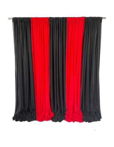 Cortinas de Gasa Transparente EHLDekol 3m x 3m para Bodas