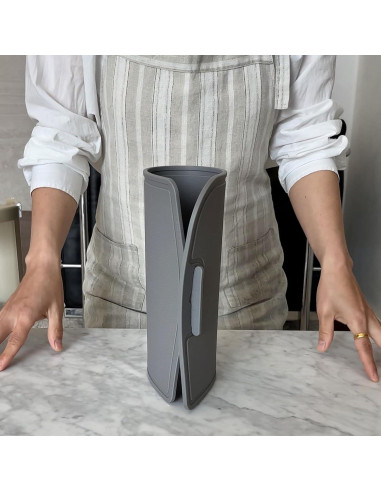 Tabla de Cortar de Silicona Plegable CozyMomDeco 36.5x24.6cm Gris