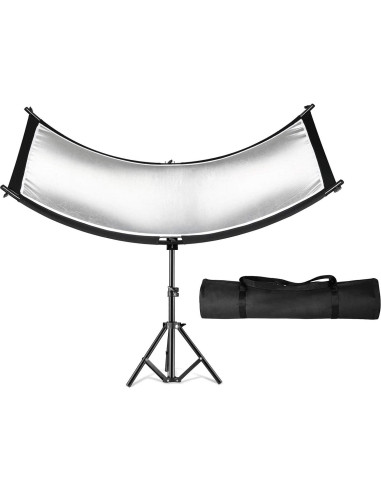 Difusor Reflector de Luz Clamshell YUOCU 180x60cm con Soporte