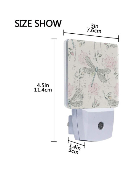 Lámpara de Noche LED SYCEES con Sensor de Luz 2-Pack 0.5W