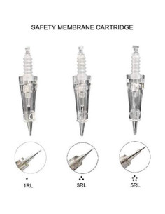 Cartuchos de Aguja 1RL Mellie Microblading con Membrana 10 PCS 2