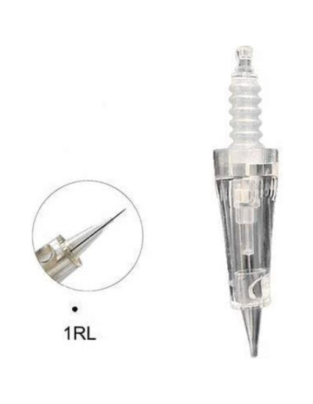 Cartuchos de Aguja 1RL Mellie Microblading con Membrana 10 PCS