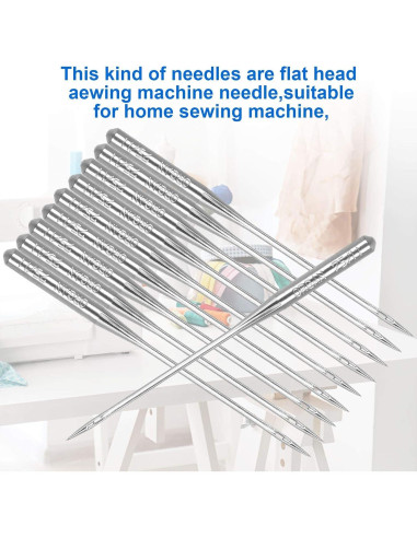 50 Agujas de Máquina de Coser Brother Tamaño 75/11 para Bordado