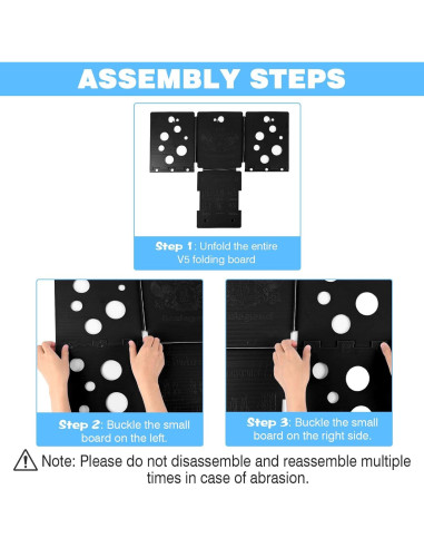 Tablero Doblador de Camisetas BoxLegend V5 - Plástico Negro