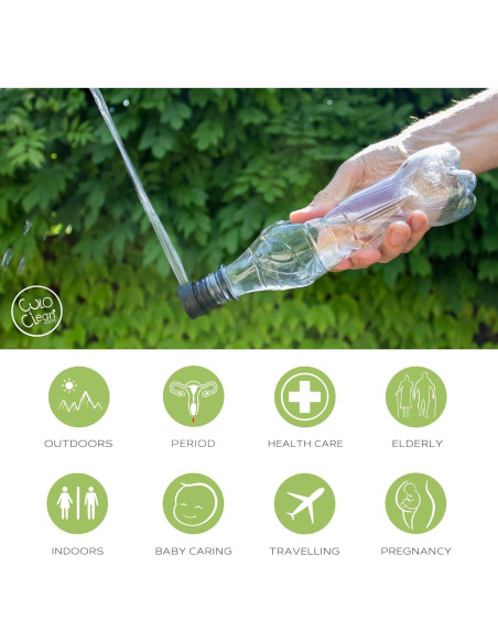 Bidet Portátil CuloClean Negro - Ultraligero y Ecológico