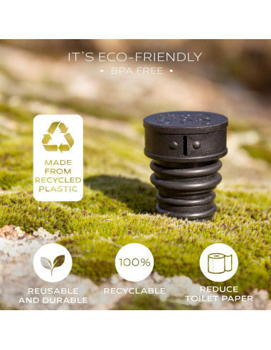 Bidet Portátil CuloClean Negro - Ultraligero y Ecológico