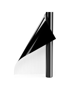 Vinilo Adhesivo Permanente Negro Hisiu 30.48cm x 1.83m para DIY