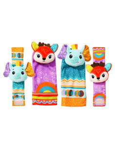 Sonajeros para Bebés Koty Elefante y Ciervo 0-6 meses