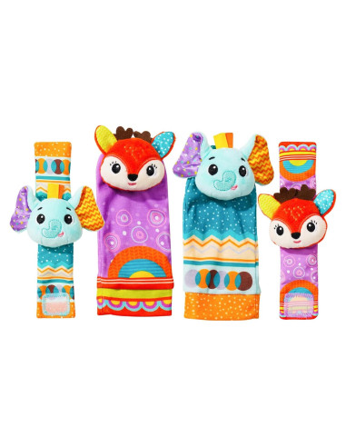 Sonajeros para Bebés Koty Elefante y Ciervo 0-6 meses
