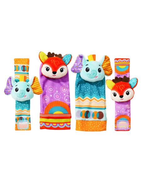 Sonajeros para Bebés Koty Elefante y Ciervo 0-6 meses