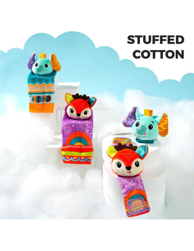 Sonajeros para Bebés Koty Elefante y Ciervo 0-6 meses