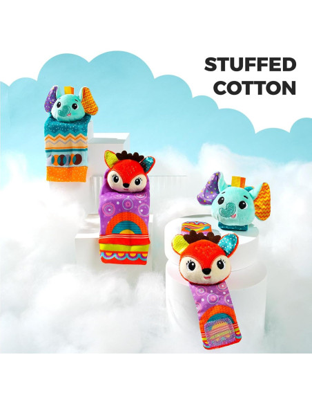 Sonajeros para Bebés Koty Elefante y Ciervo 0-6 meses