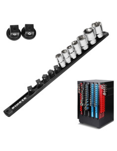 Organizador Magnético de Enchufes 1/2" PINOZE - Negro