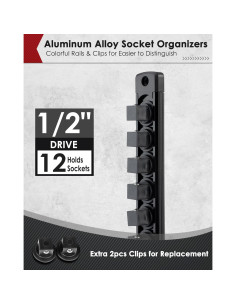 Organizador Magnético de Enchufes 1/2" PINOZE - Negro 2