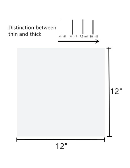 Paquete de 15 Hojas Plantilla Mylar ZHluja 30.48x30.48 cm Paquete de 15 Hojas Plantilla Mylar ZHluja 30.48x30.48 cm