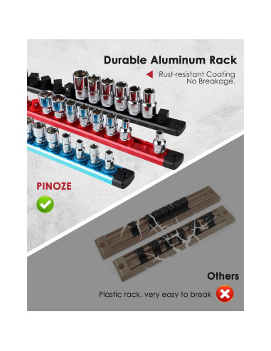 Organizador Magnético de Enchufes 1/2" PINOZE - Negro