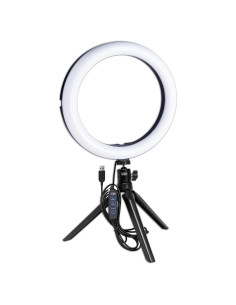Luz de Anillo LED Vidpro RL-10 25.4 cm con Trípode y USB