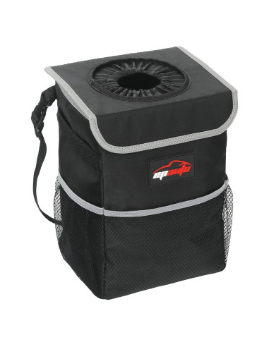 Basurero de Coche EPAuto Impermeable 9.46L Negro con Tapa